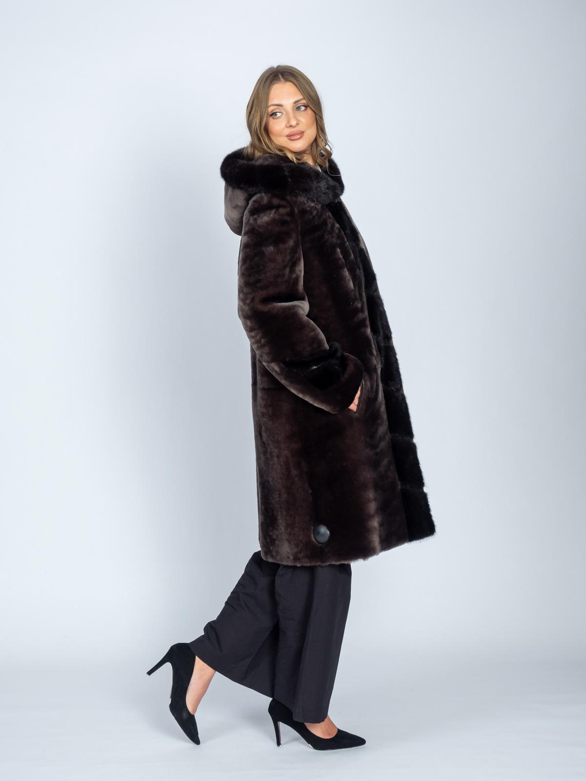 Шуба женская из меха овчины Bagira Queen M-223