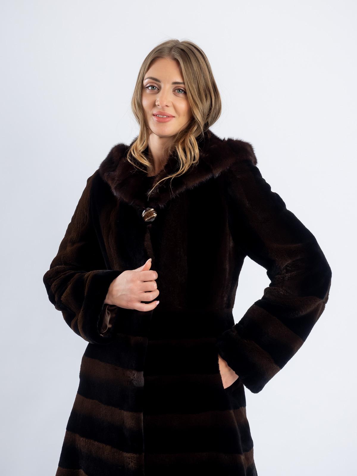 Шуба женская из меха кролика Меха Пятигорска 134