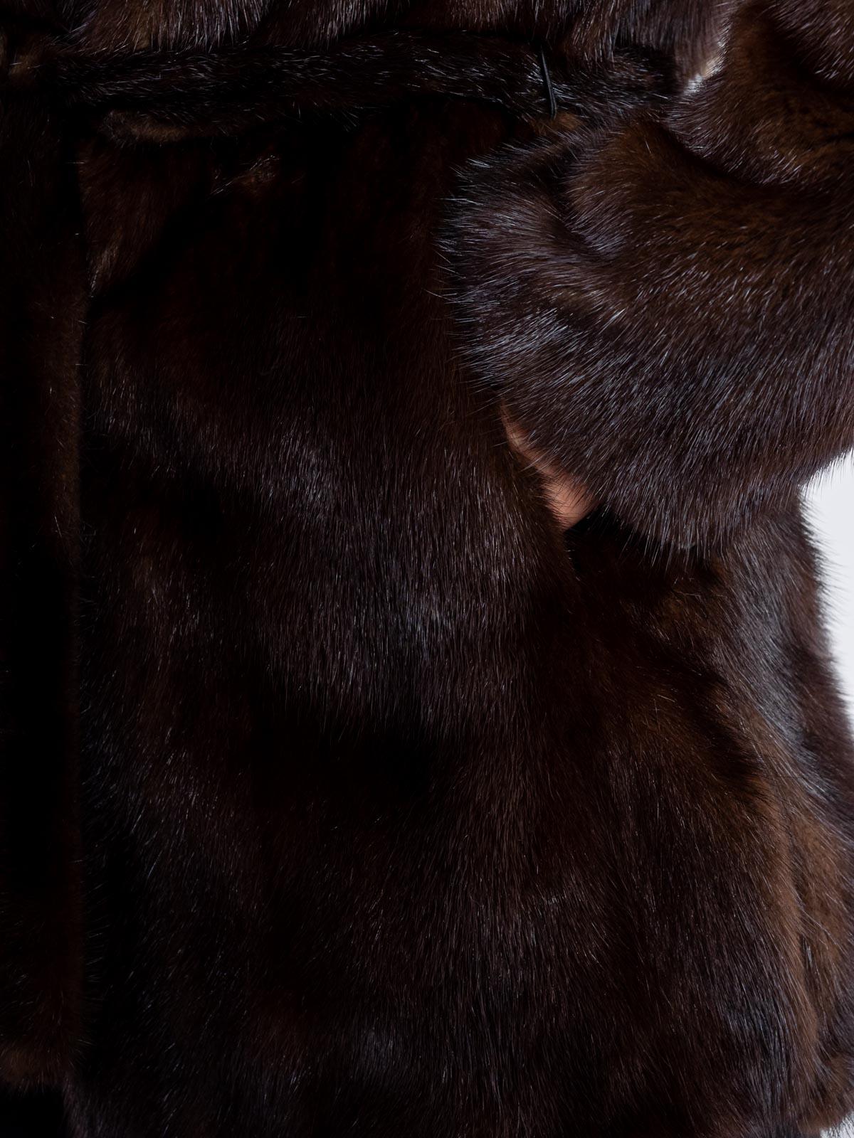 Шуба из меха норки Классика Френч роспуск