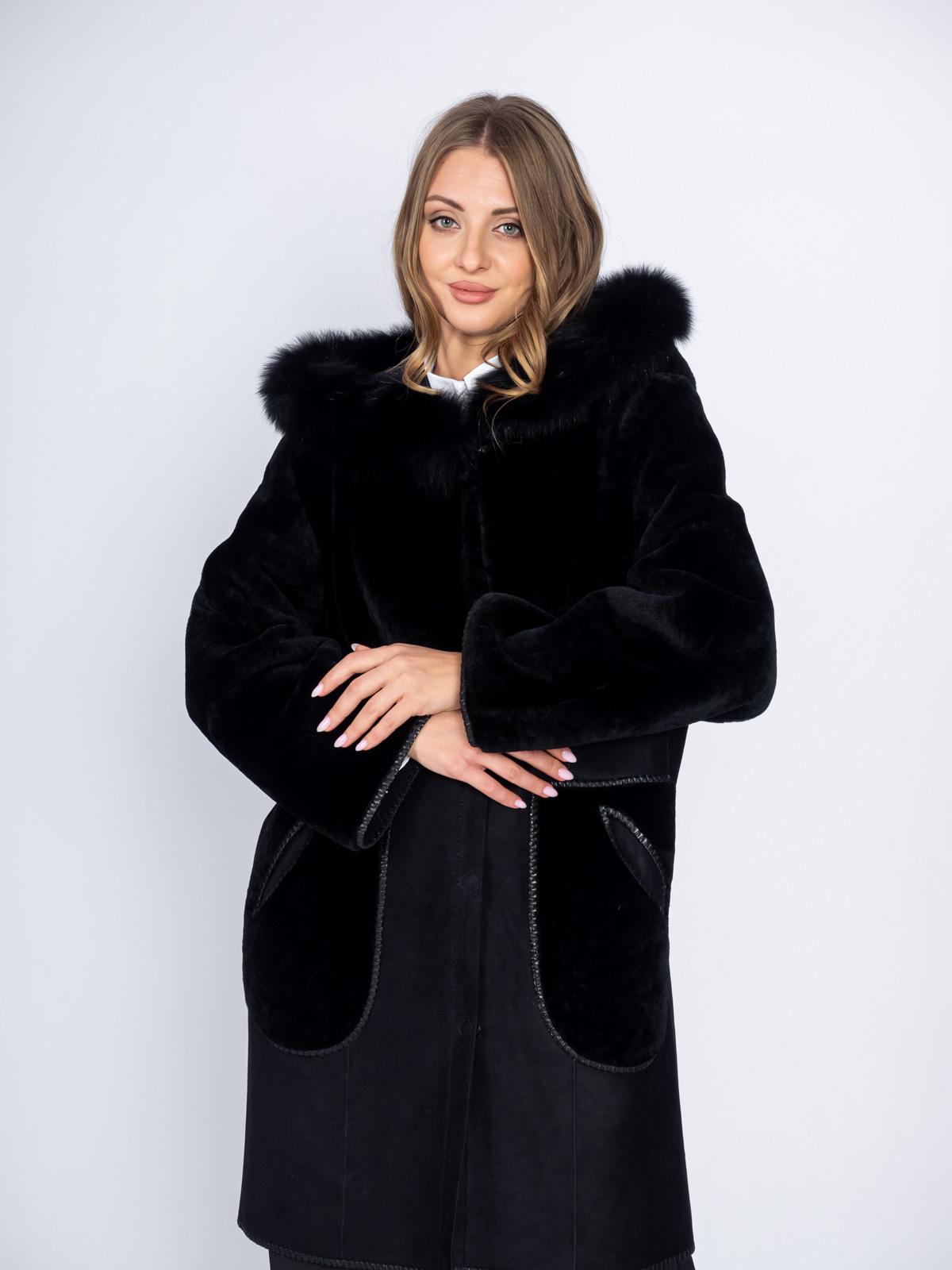 Дубленка женская из меха овчины LINDI WEST 7168-90TIG