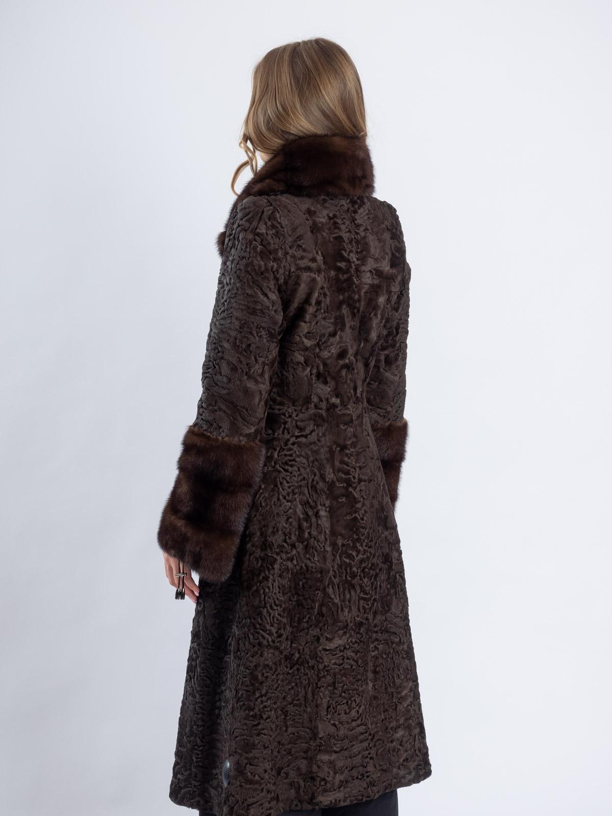 Шуба женская из меха каракуля Белка 9166А