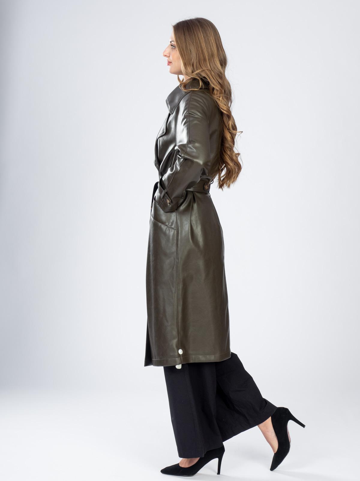 Пальто женское из эко-кожи ElectraStyle 5-0128/1-110