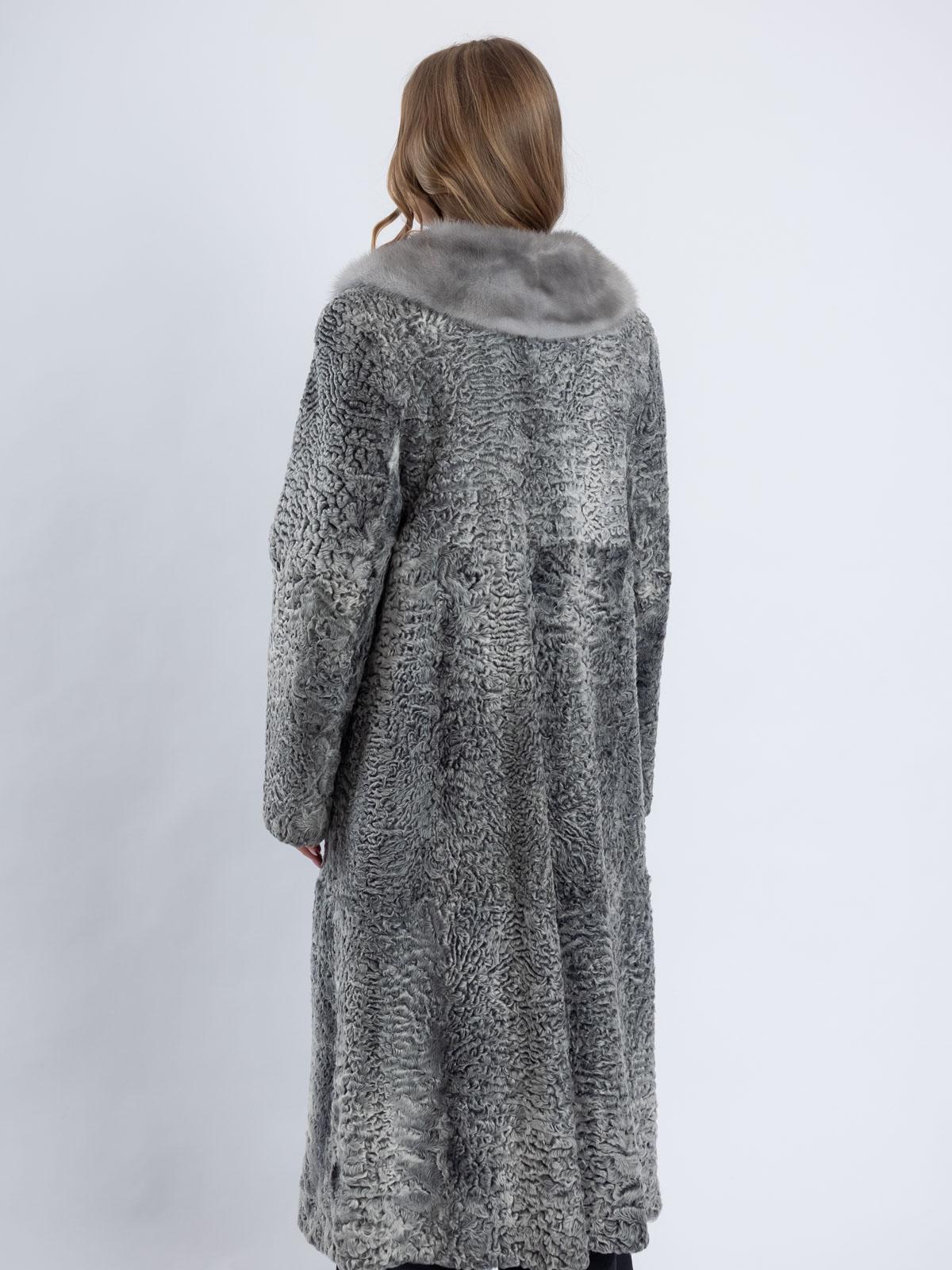 Пальто женское из меха каракуля Белка 4070А