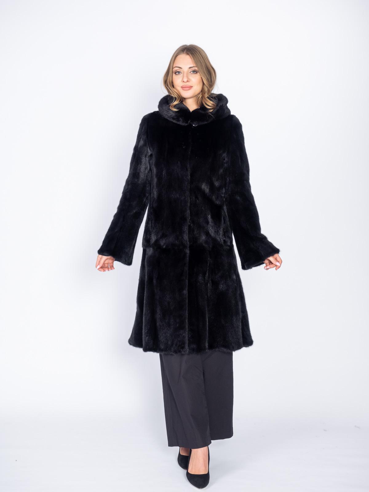 Шуба женская норковая Классика Гаде