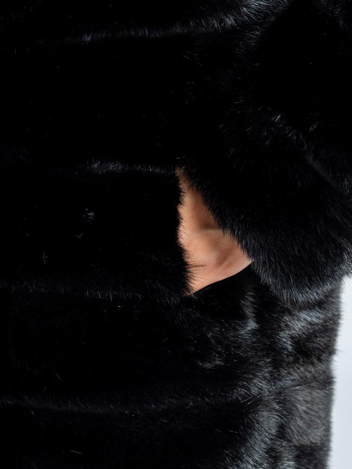 Шуба женская из меха овчины и норки Лиэль 821