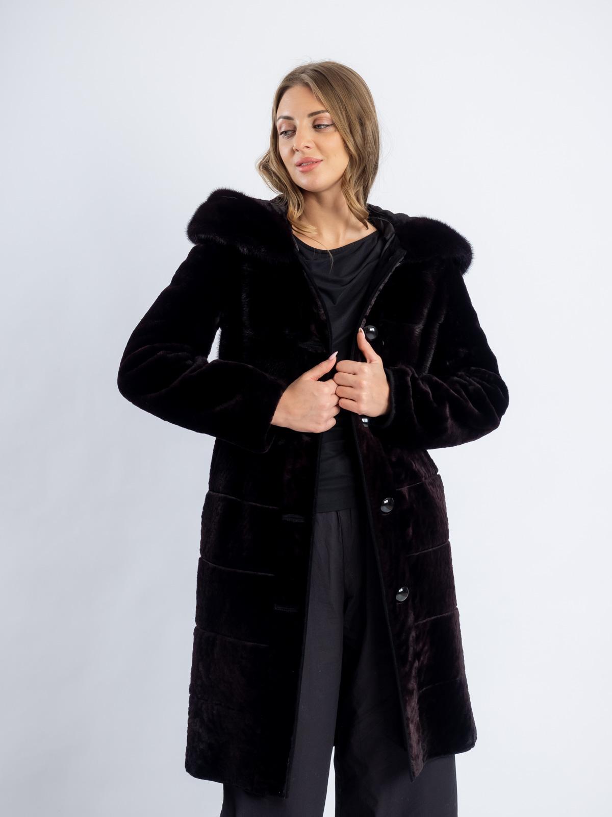 Шуба из меха овчины МиРель 724-М