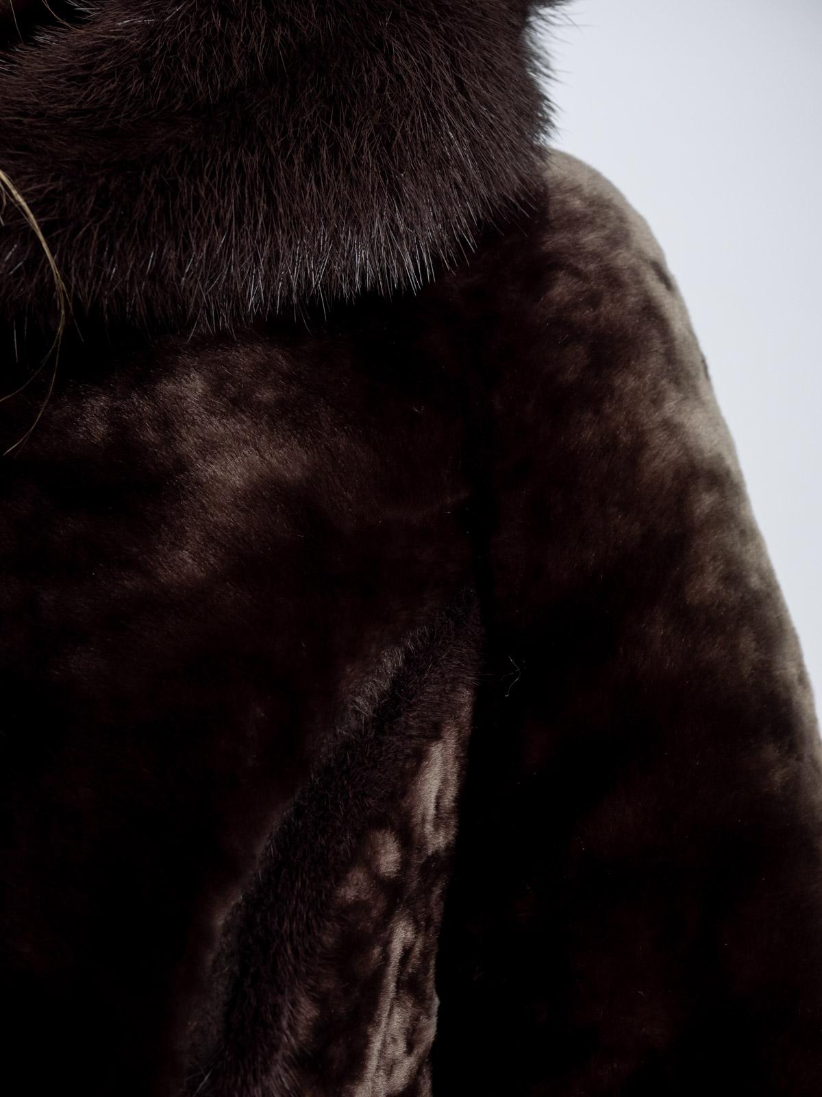 Шуба женская из меха овчины МиРель 1406-М