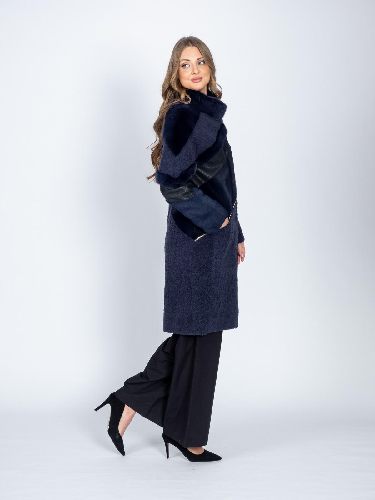 Шуба из меха овчины женская Mefi K-1824