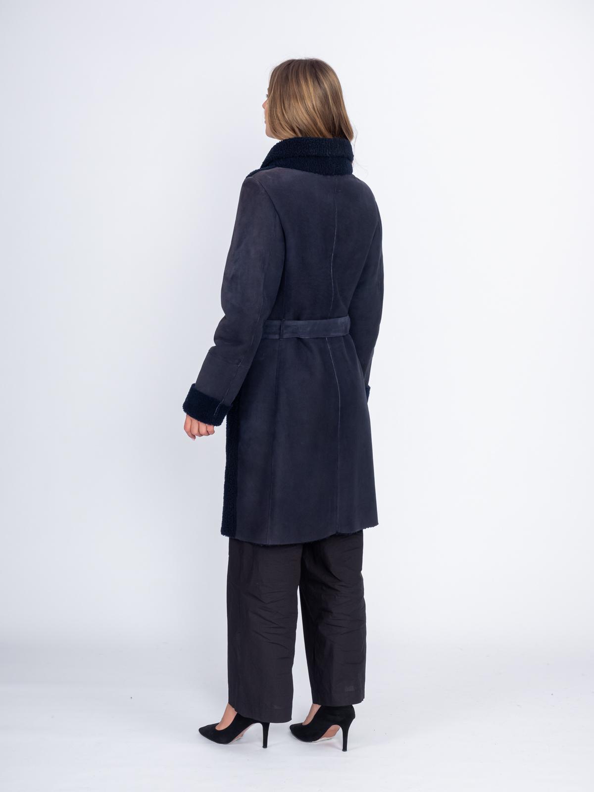 Дубленка замшевая из меха овчины Carnelli ВК.015.050