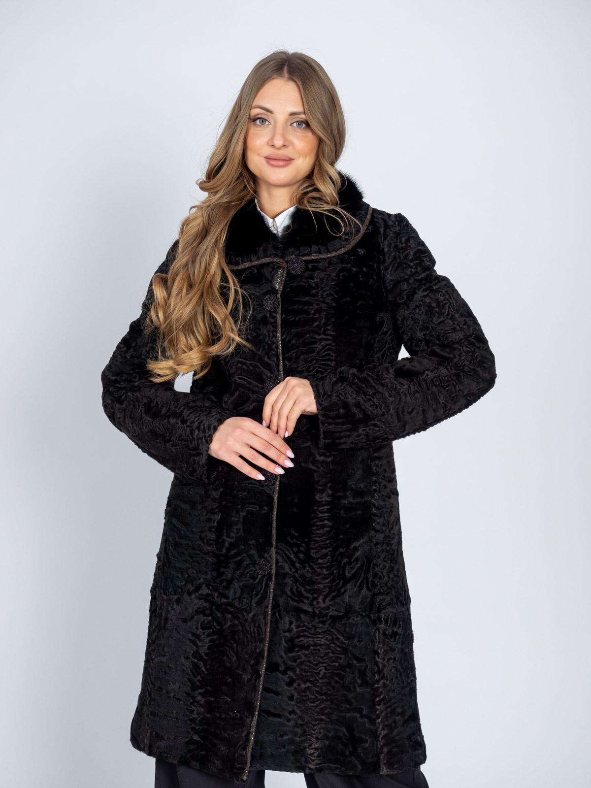 Шуба из меха каракуля Багира Л 83/2