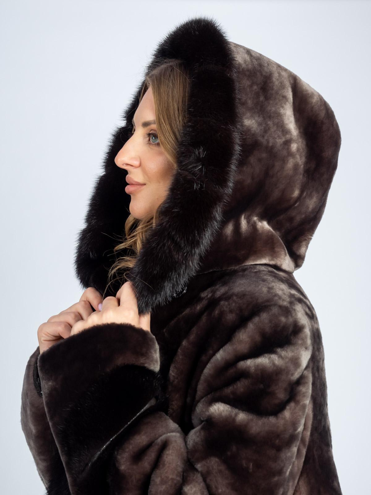 Шуба женская из меха овчины Bagira Queen M-223