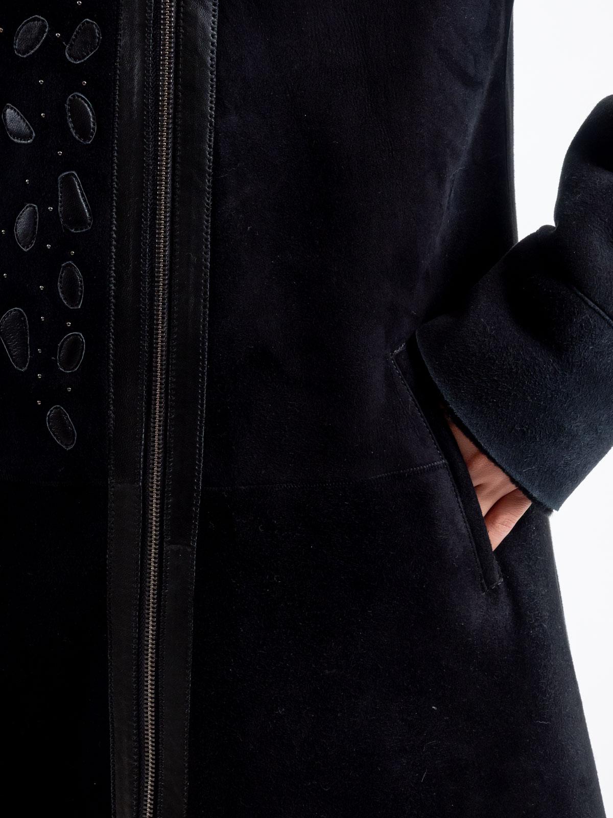 Дубленка женская из меха овчины OKSA Z-7415