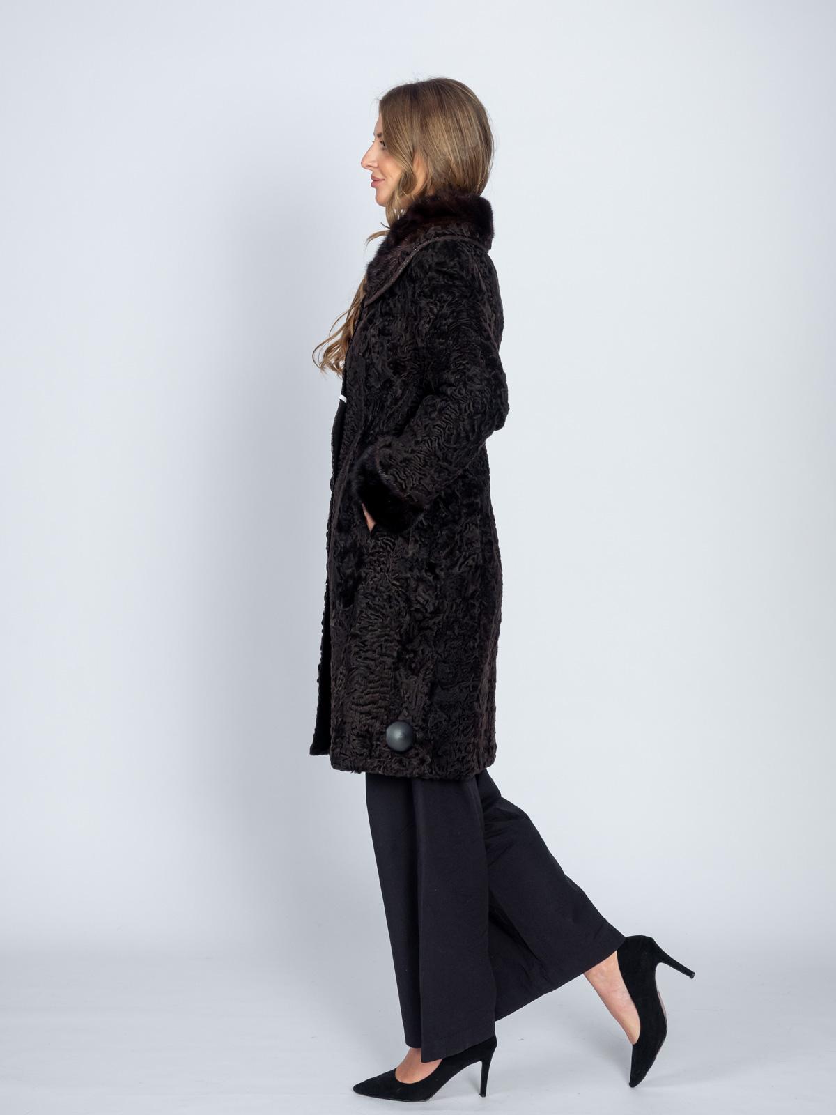 Шуба из меха каракуля Багира Л 83/2