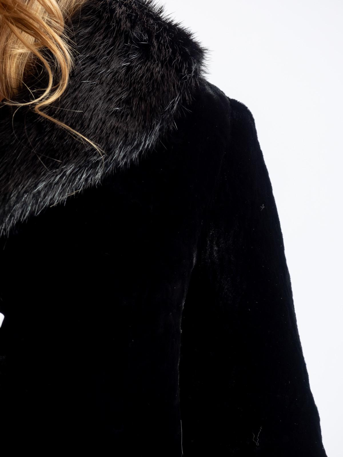 Шуба из меха овчины женская А-1716