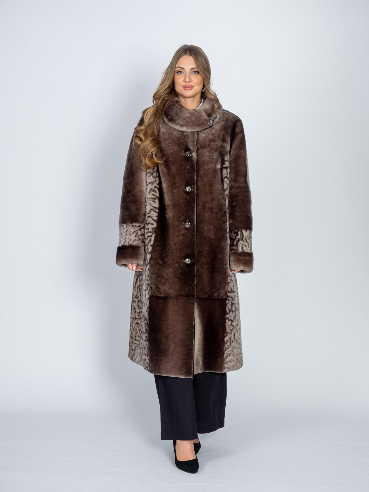 Шуба женская из меха овчины ADAMFIRST Есения