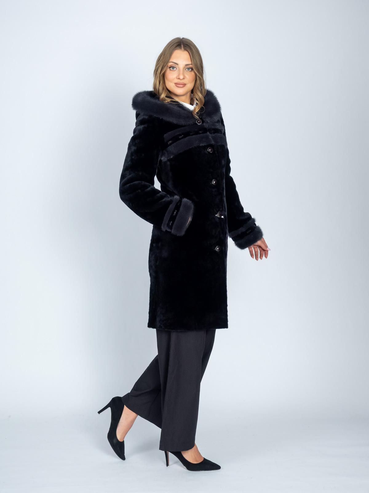 Шуба из меха овчины женская Багира М-257