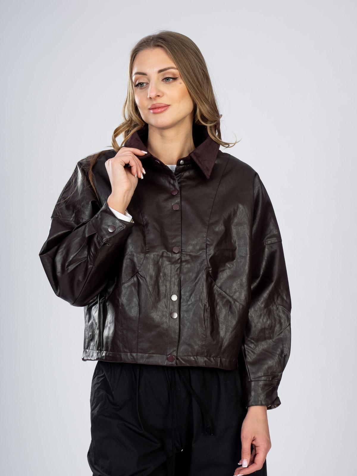 Куртка из эко-кожи женская 25801