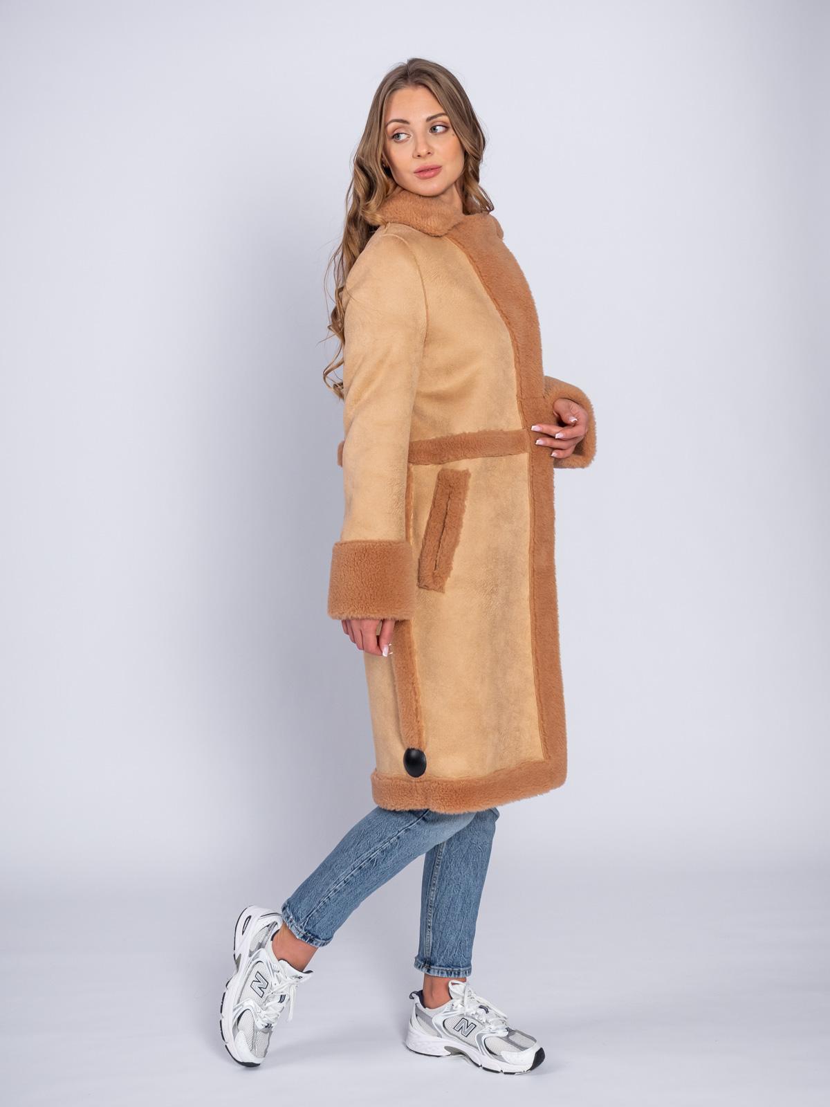 Шуба двусторонняя из эко-меха Simakhov SM105