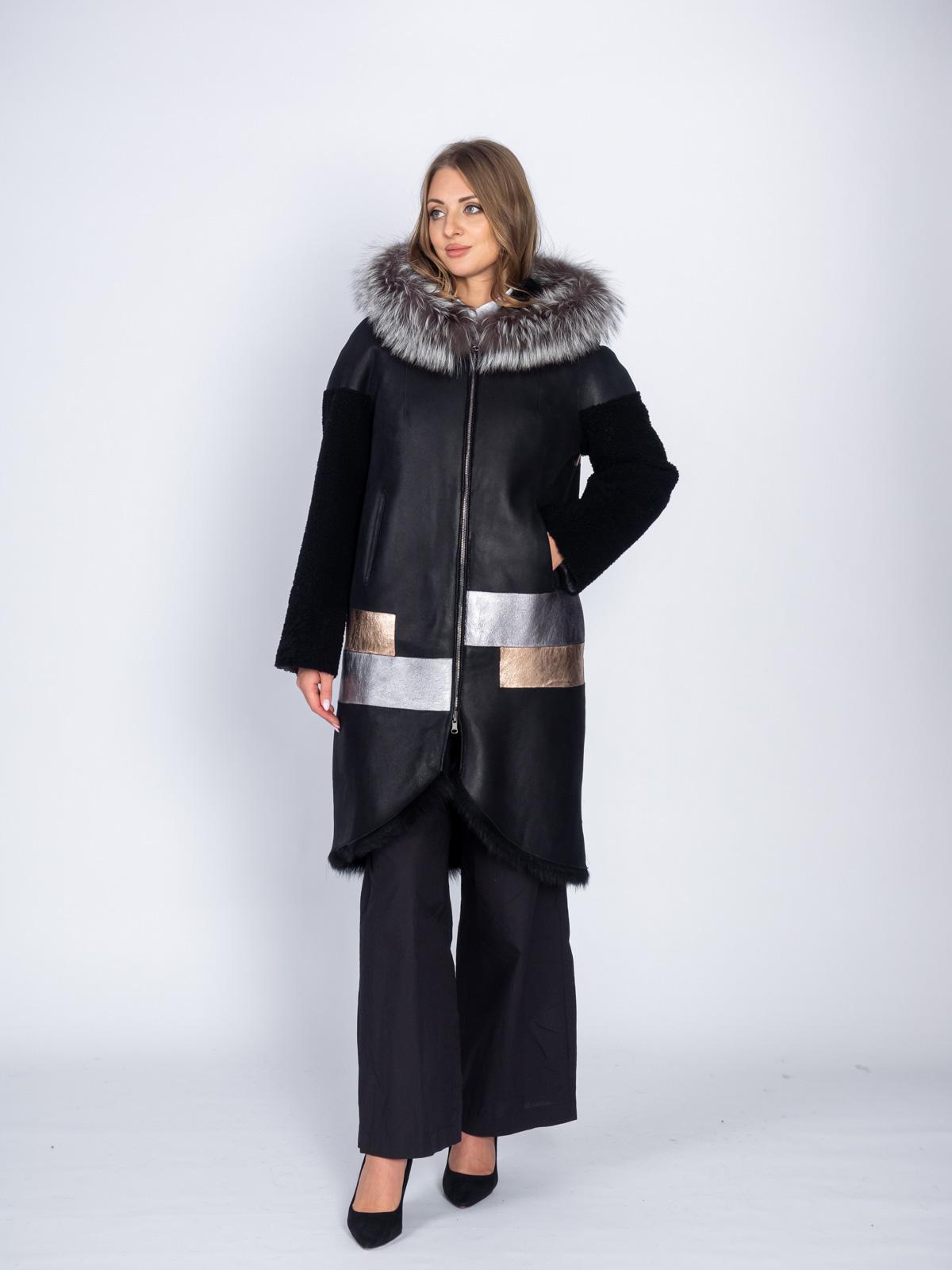 Дубленка женская из меха овчины BARSS 1813-T