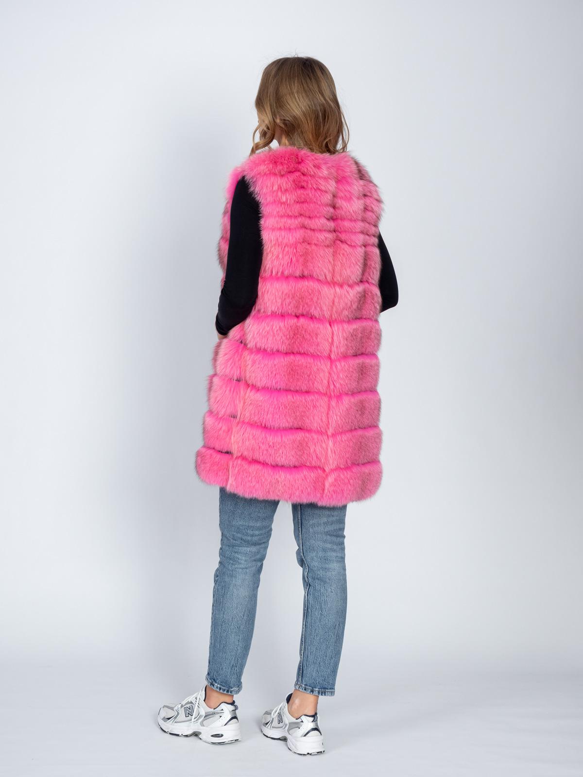 Жилет женский из меха песца Меха России П 3