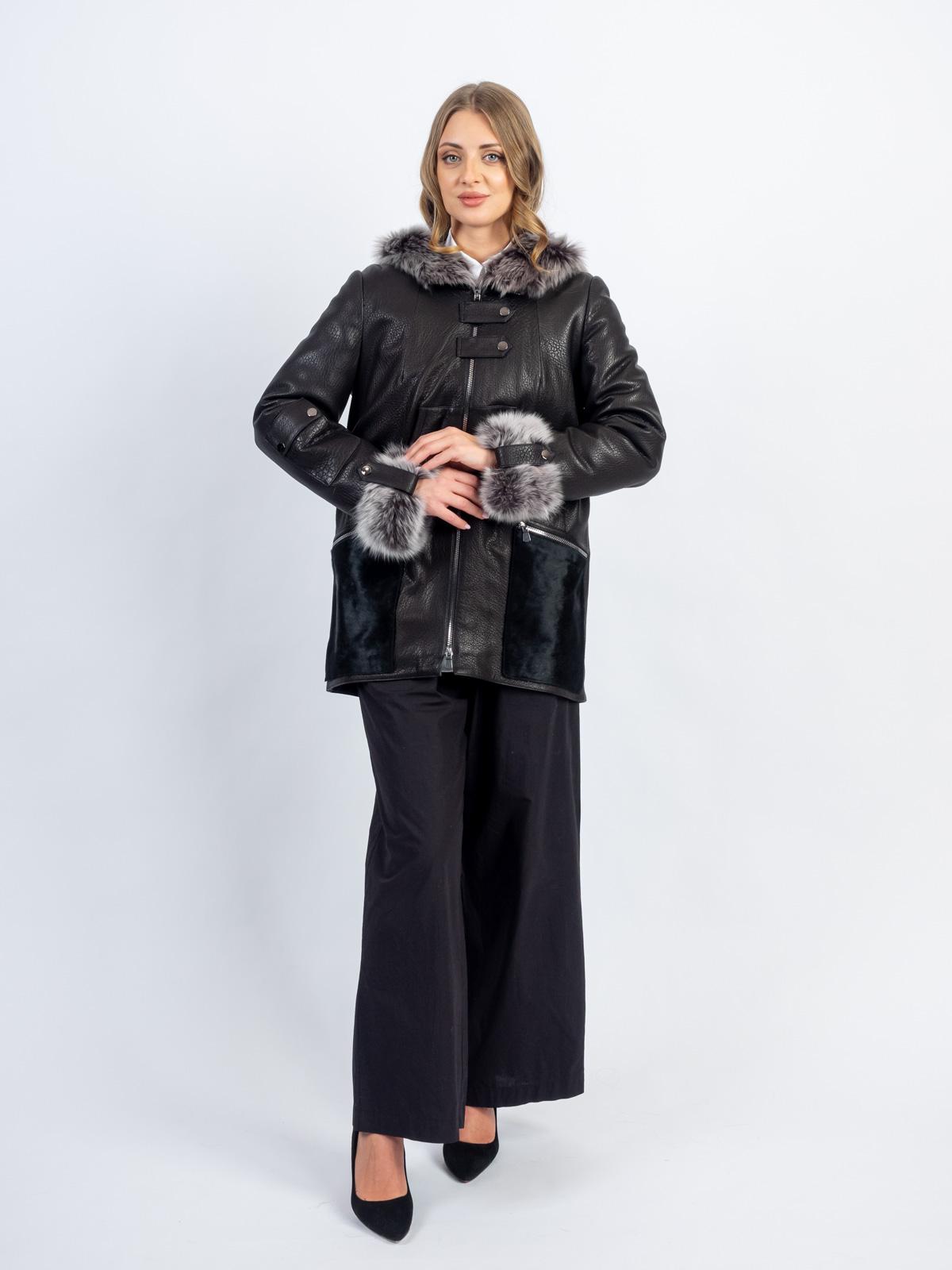 Дубленка женская с подкладом из овчины BARSS Z-1868-75