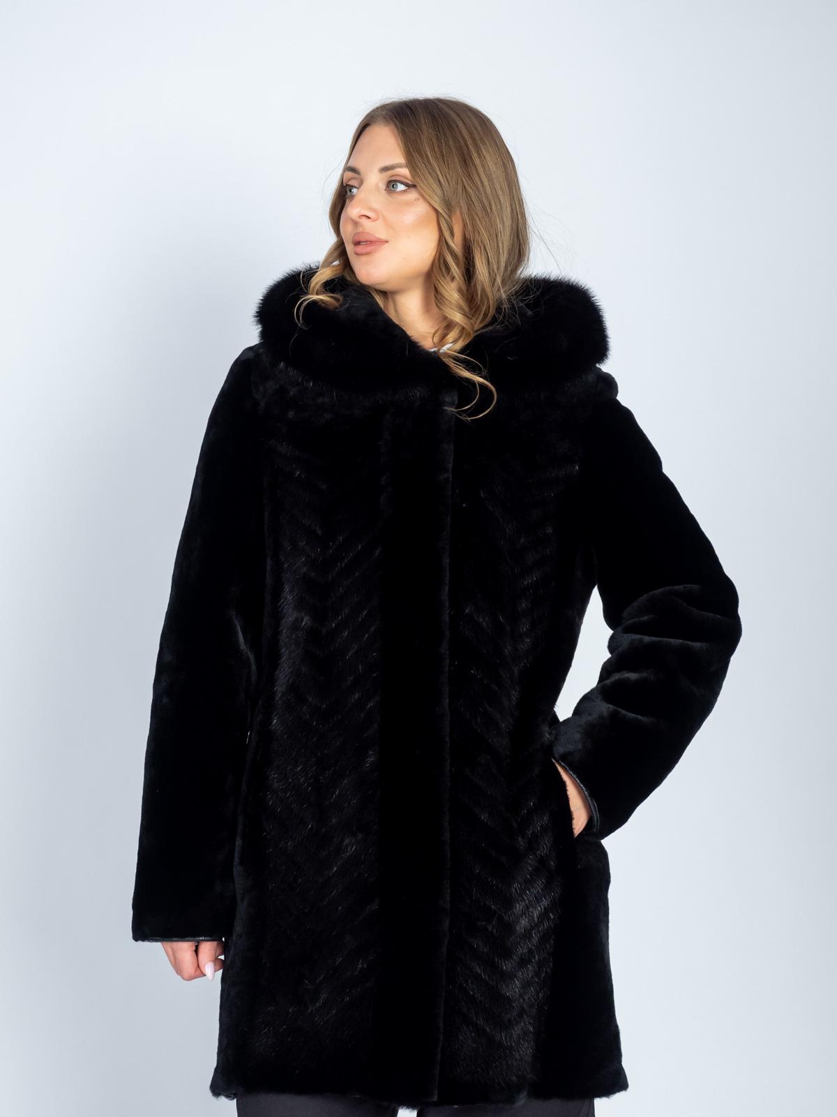 Шуба женская из меха овчины Багира М 225