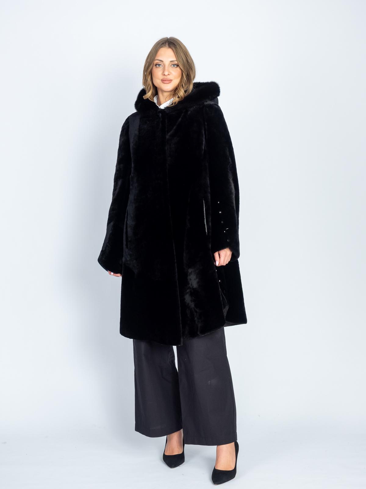 Шуба из меха овчины VERA&NIKA ШСР-6878