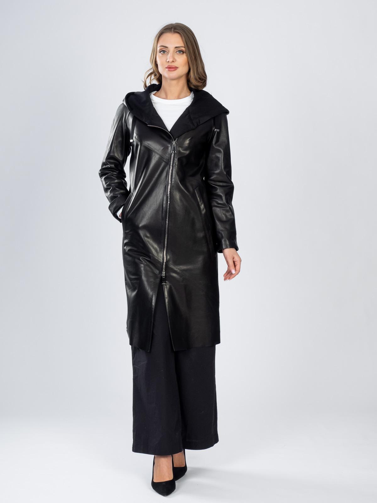 Пальто женское из натуральной кожи Rose Gialle 137