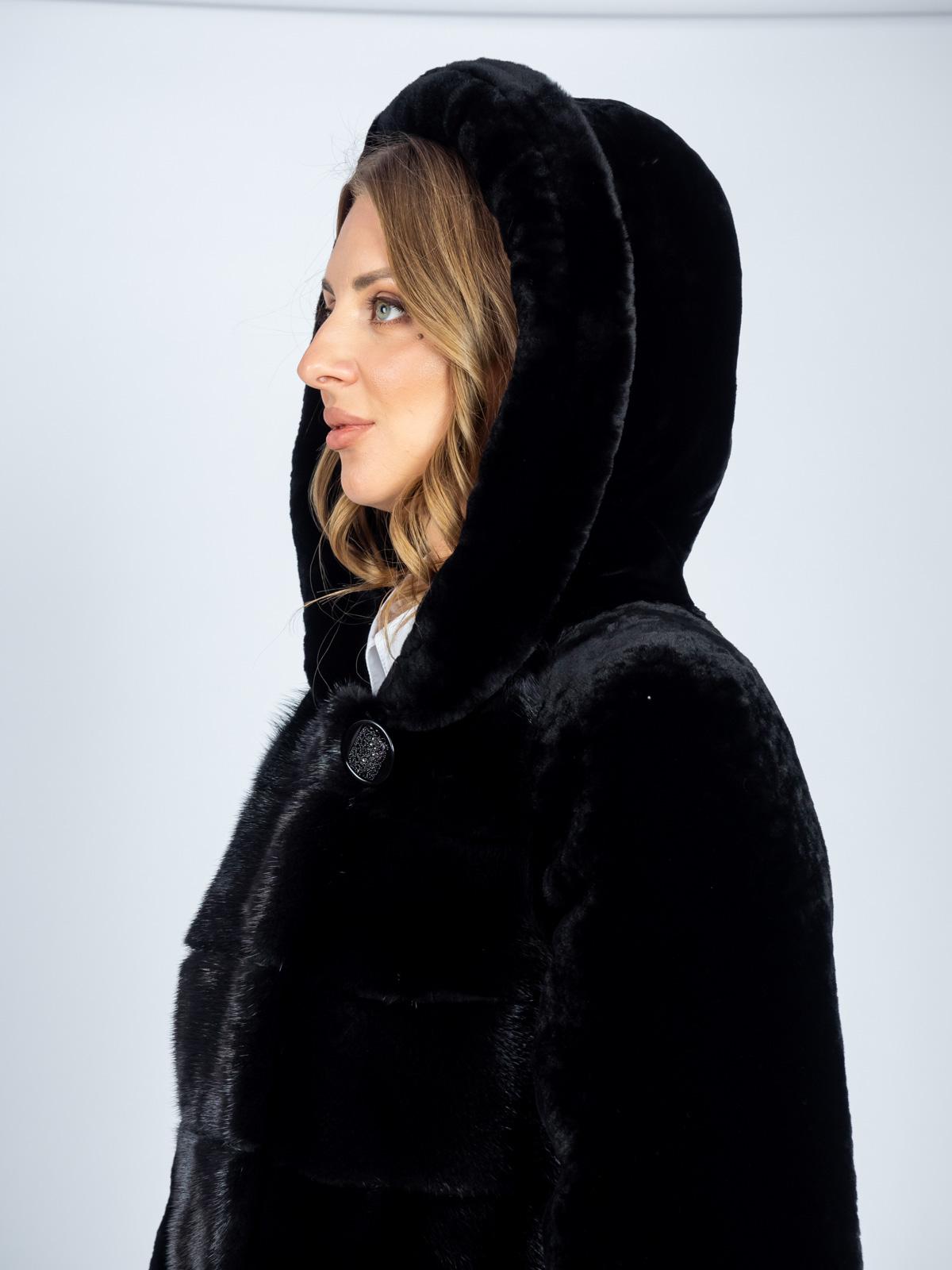 Шуба женская из меха овчины ADAM FURS Мариэтта