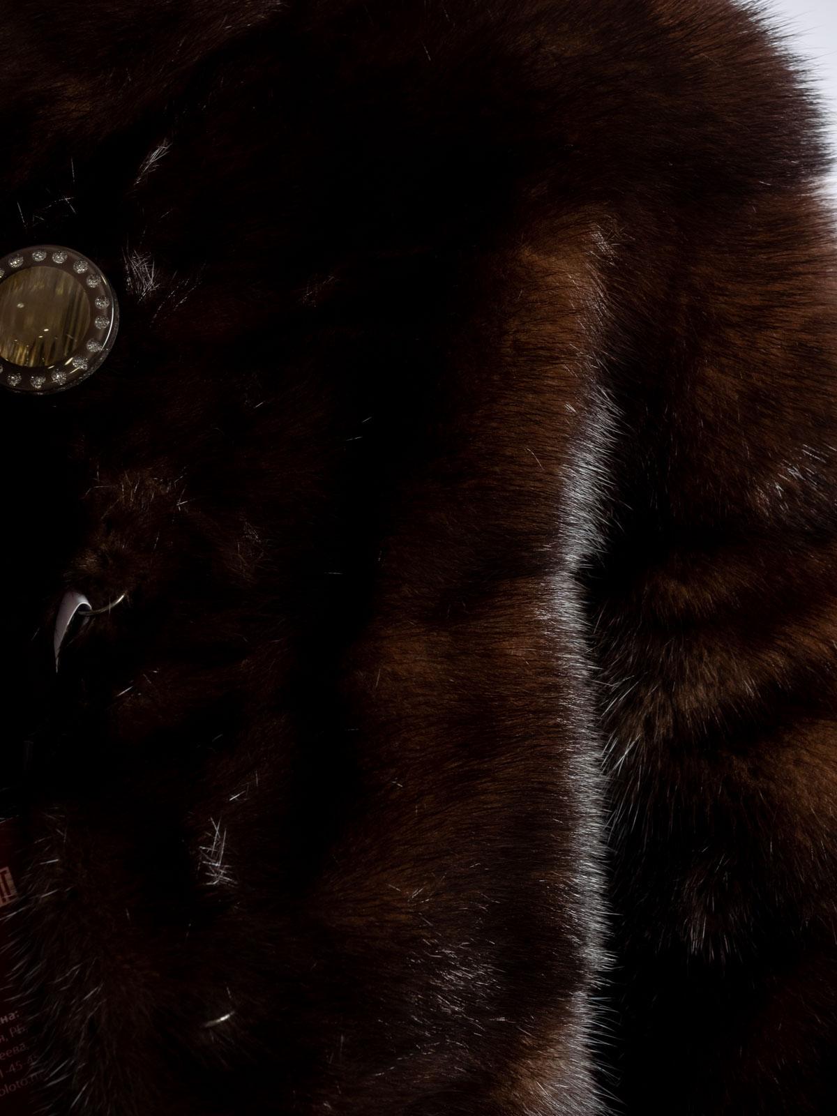 Жакет женский из меха норки Поперечка