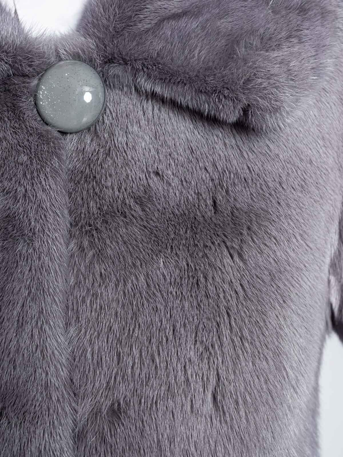 Шуба норковая Классика свингер с бантом Клс