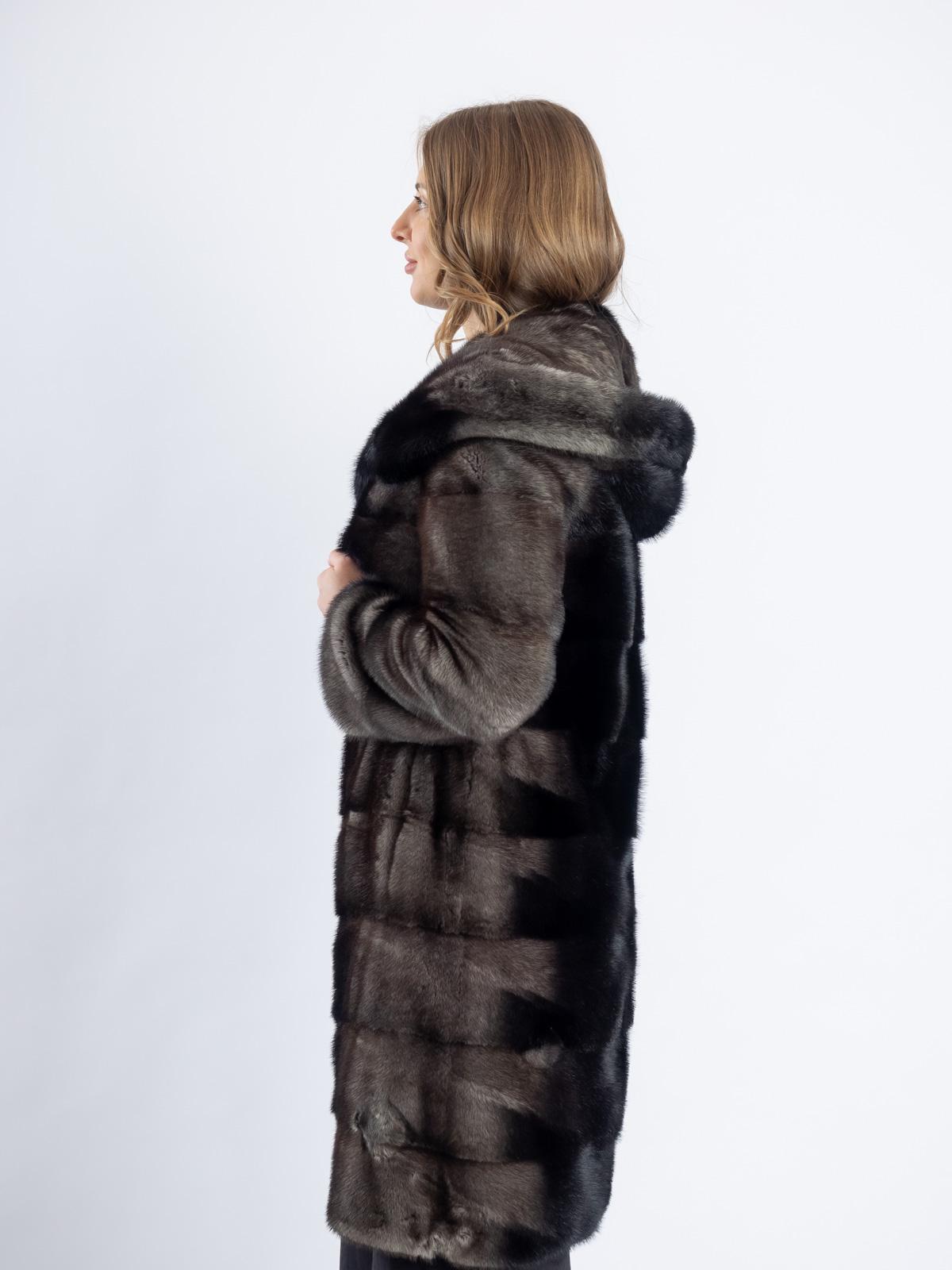 Шуба женская норковая Поперечка