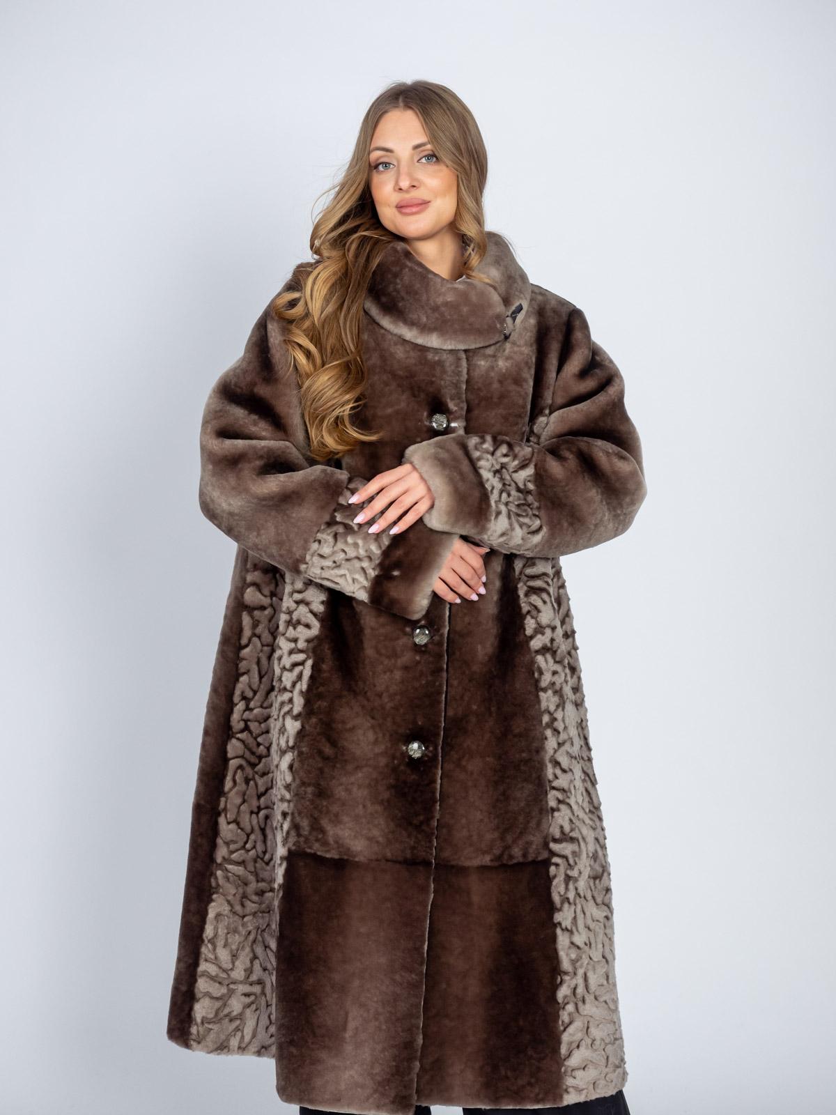 Шуба женская из меха овчины ADAMFIRST Есения