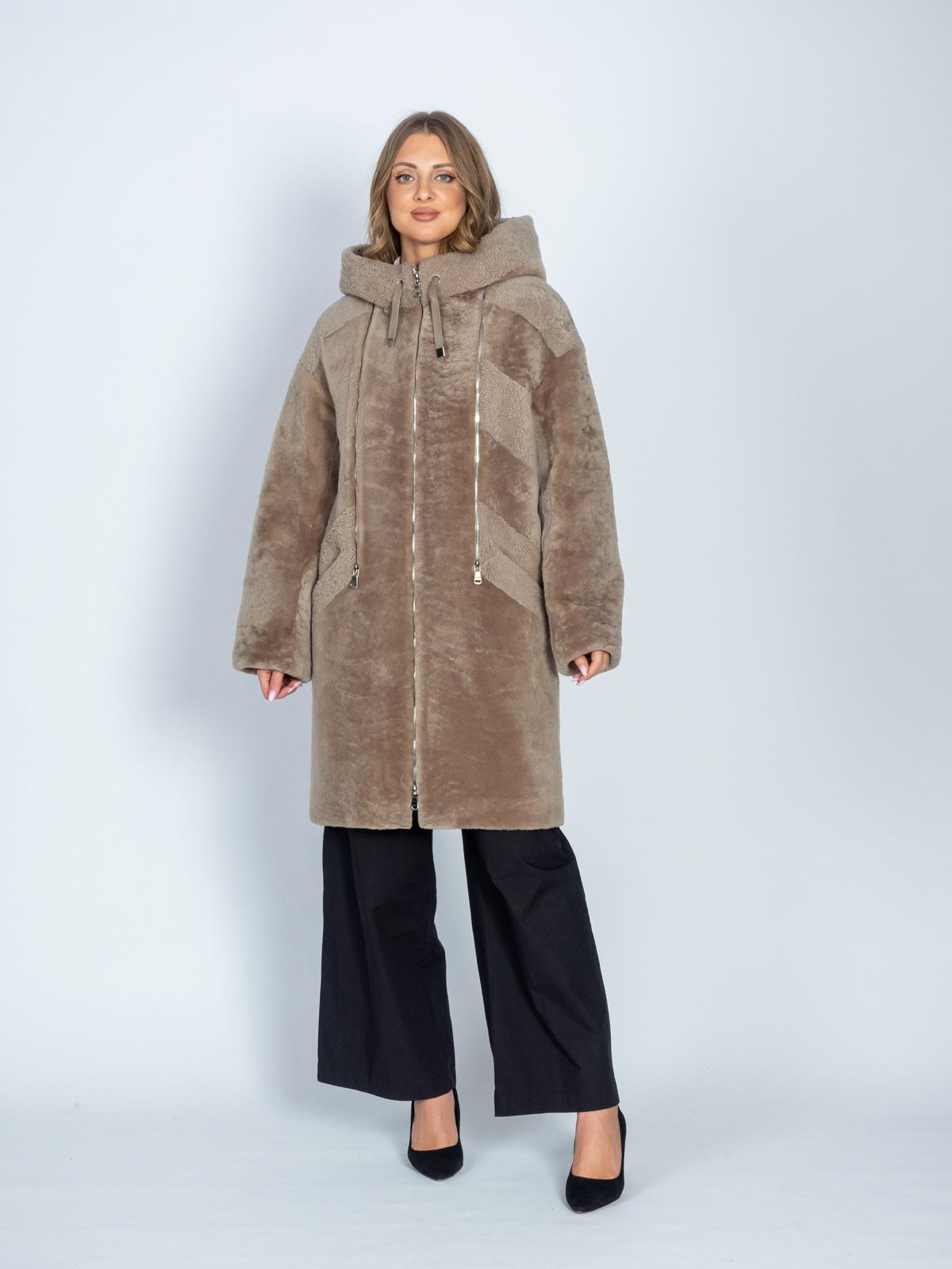 Шуба женская из меха овчины Luxury Элиза