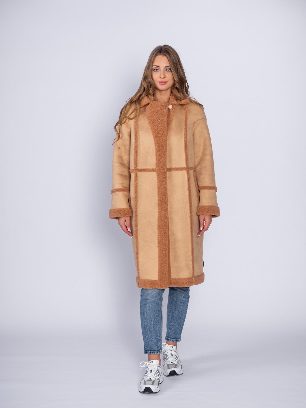 Шуба двусторонняя из эко-меха Simakhov SM49