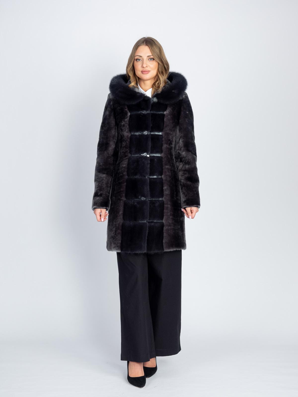 Шуба женская из меха овчины Багира М 152