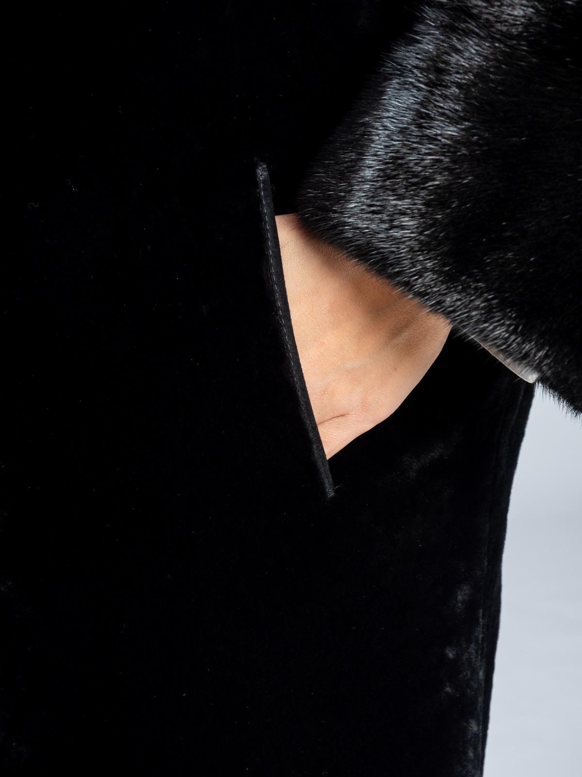 Шуба  женская из меха овчины ADAM FURS Божена