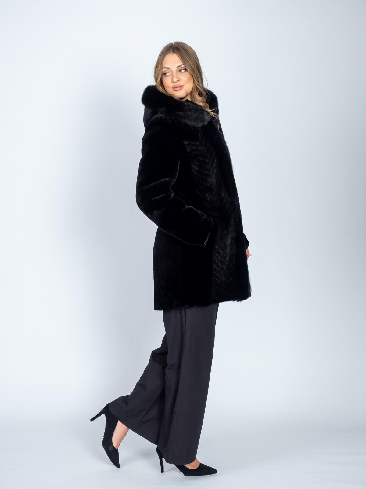 Шуба женская из меха овчины Багира М 225