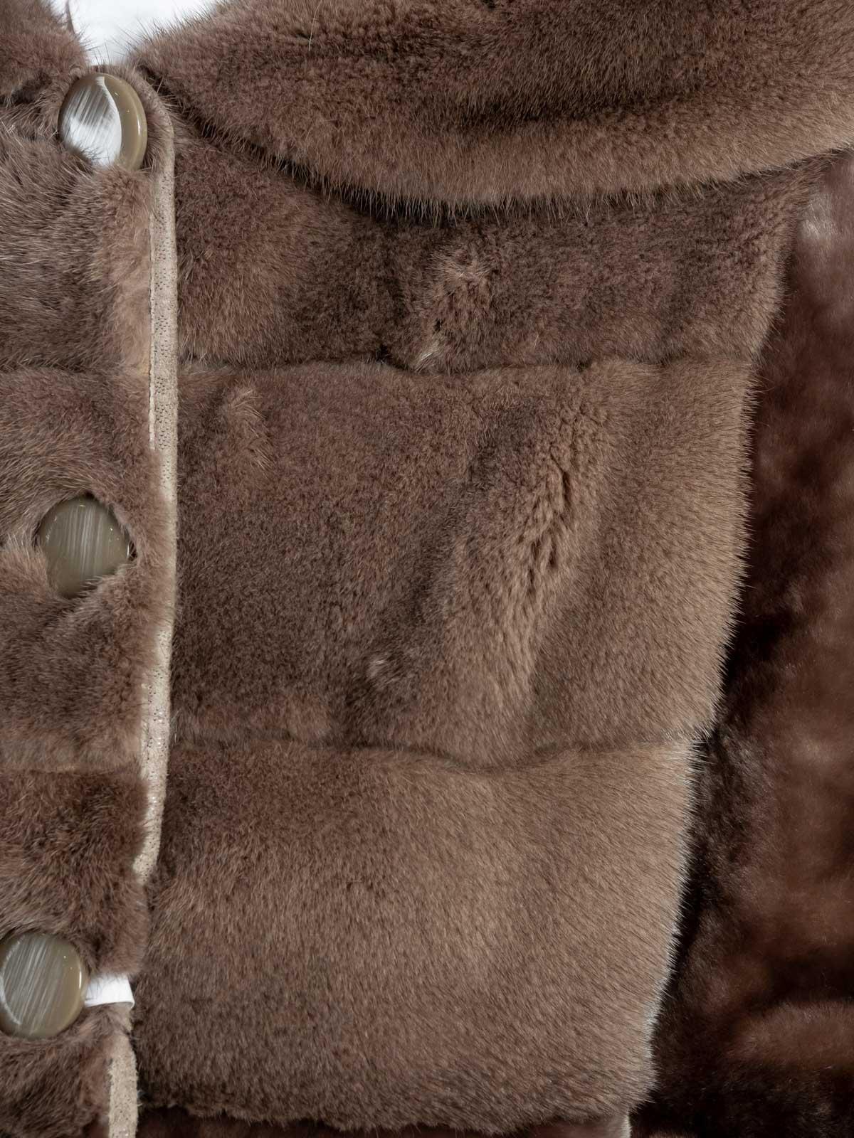 Шуба женская из меха овчины МиРель М-43