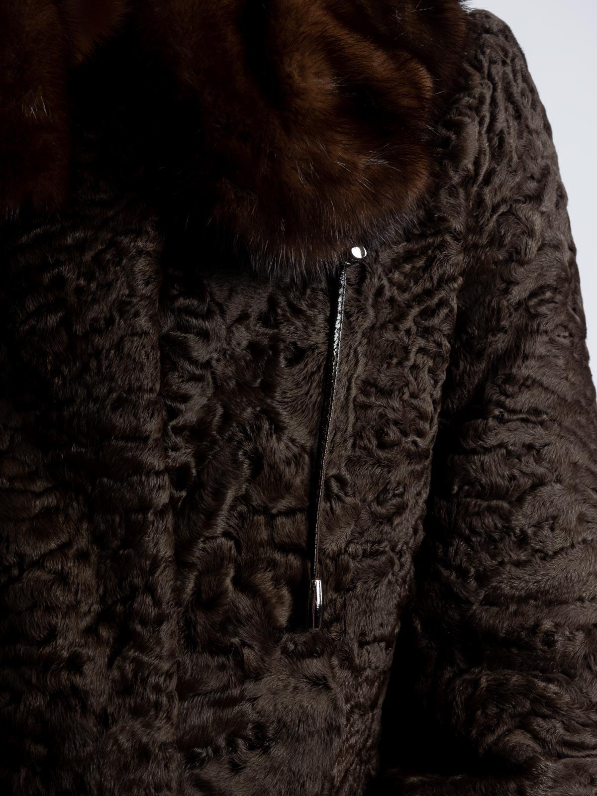 Шуба женская из меха каракуля Белка 9166А