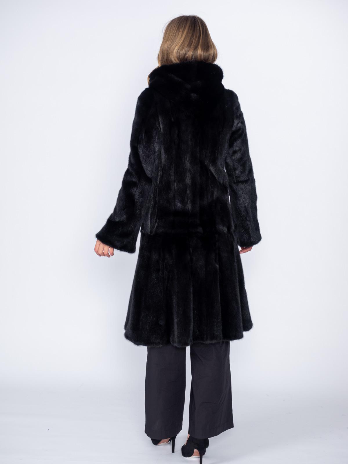 Шуба женская норковая Классика Гаде