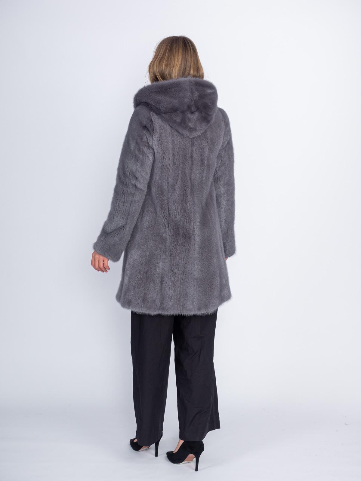 Шуба женская из меха норки Классика Балетка 