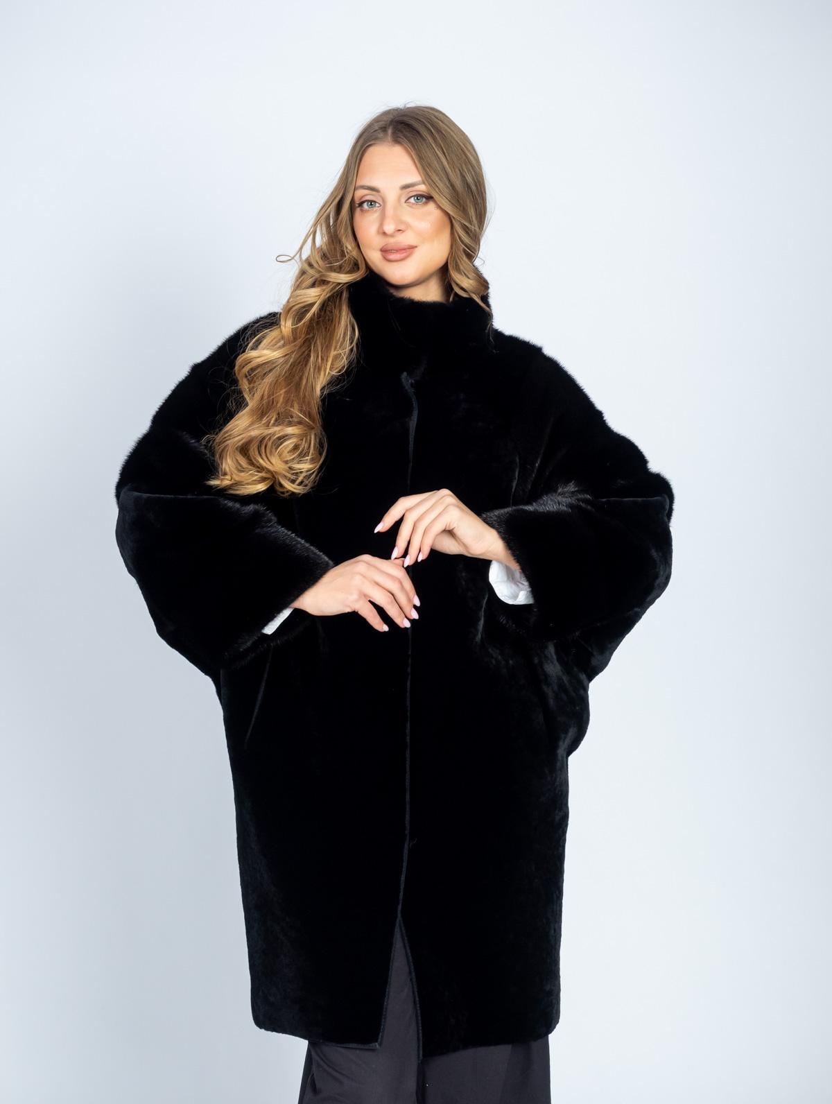 Шуба  женская из меха овчины ADAM FURS Божена