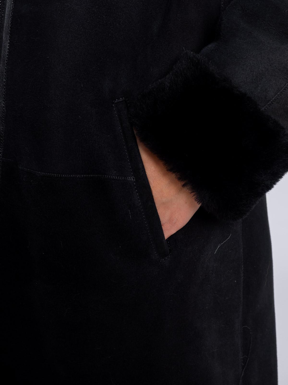 Дубленка женская из меха овчины  OKSA Z-7415