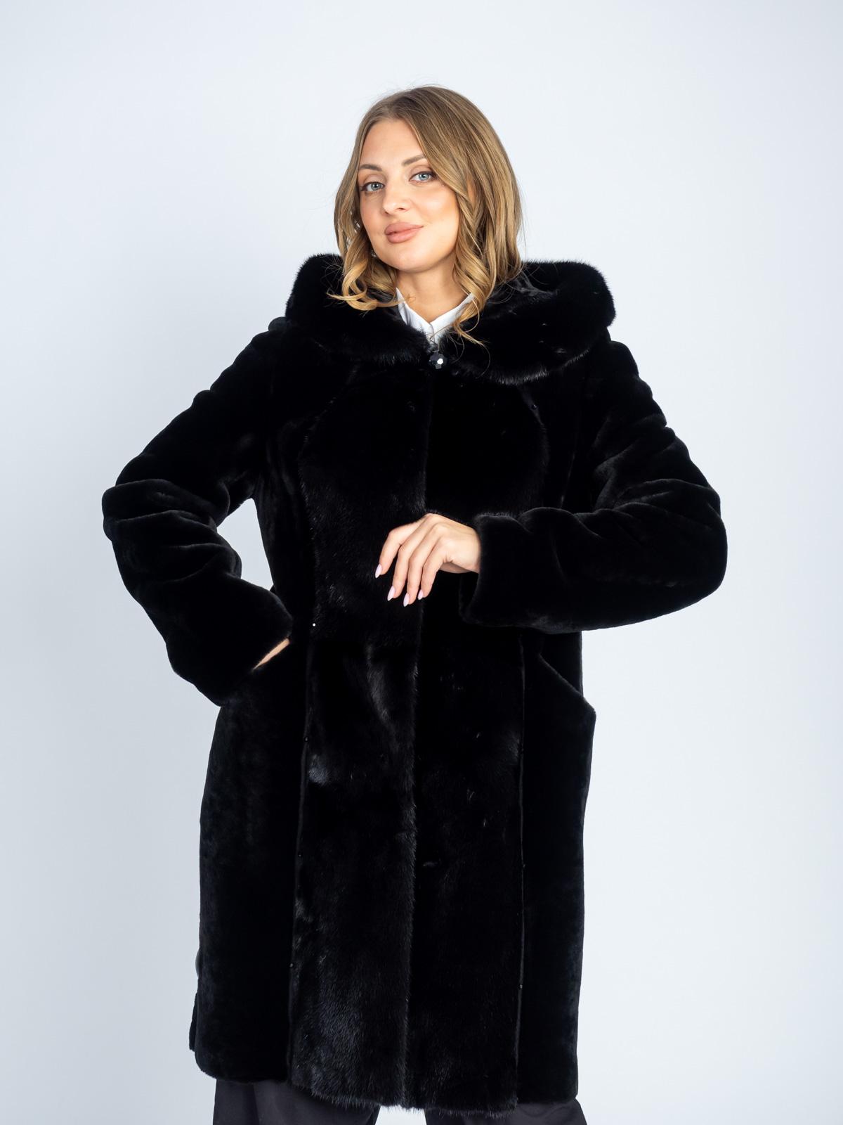 Шуба женская из меха овчины ADAM FURS Франческа