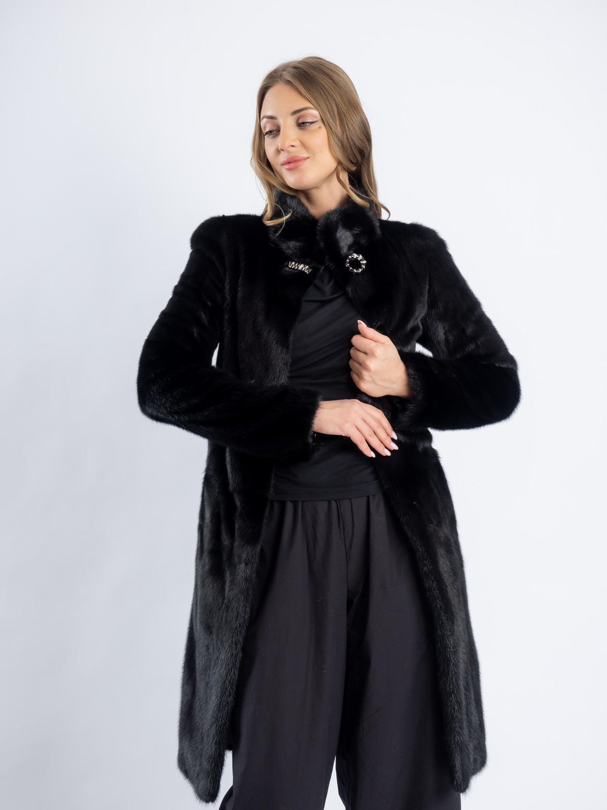 Шуба норковая женская Френч пластины