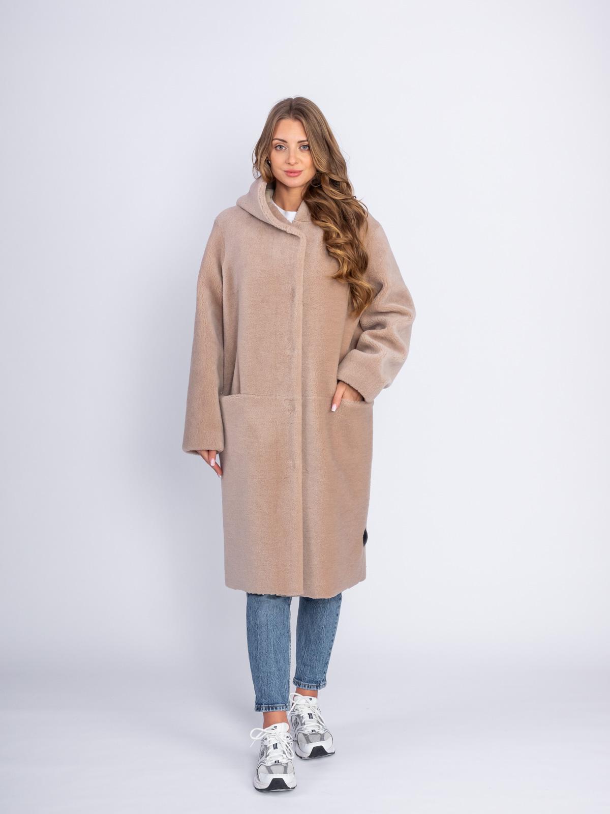 Шуба двусторонняя из эко-меха GRV Premium Furs M-2053/1