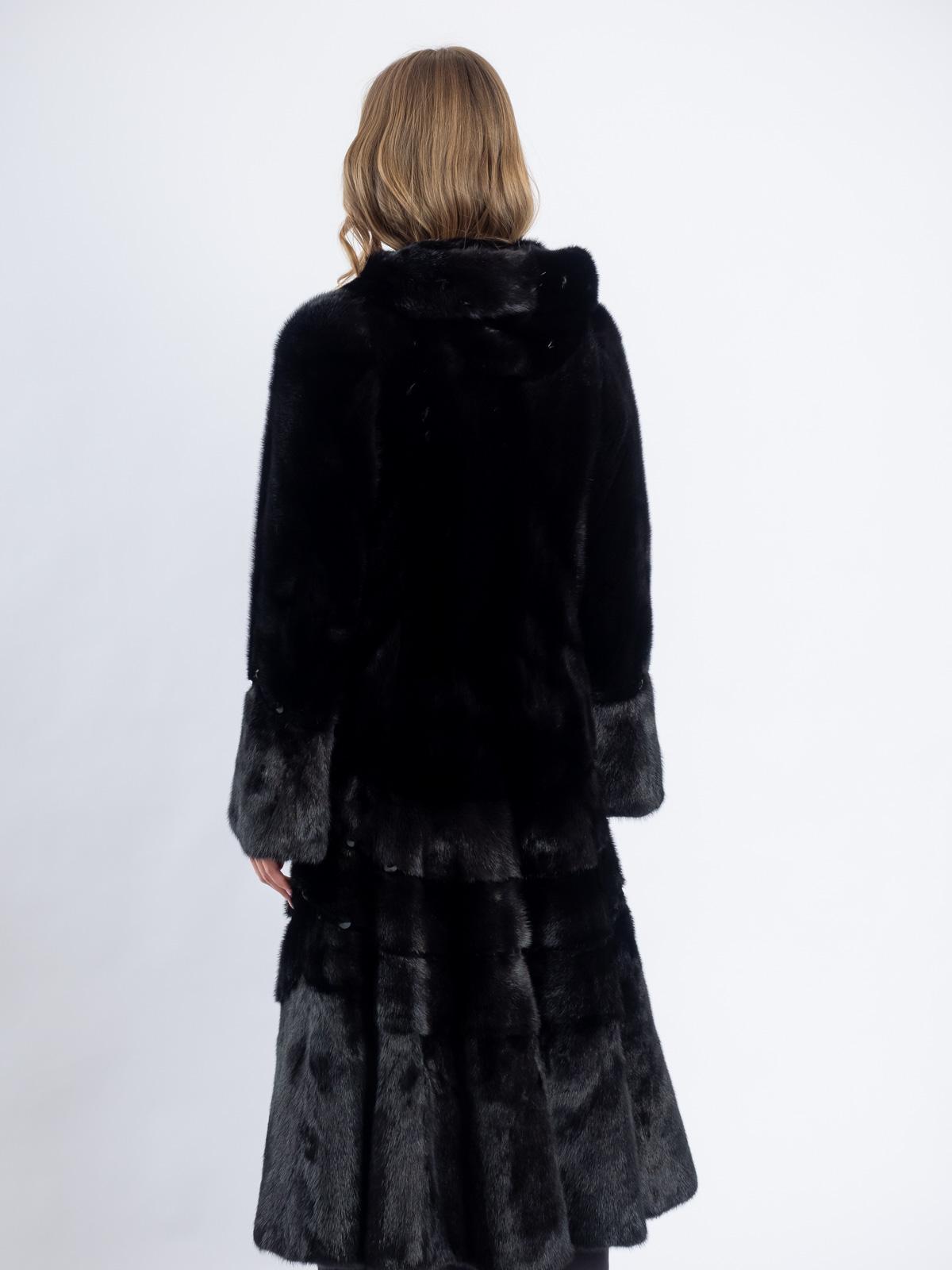 Шуба женская из меха норки Классика Гаде