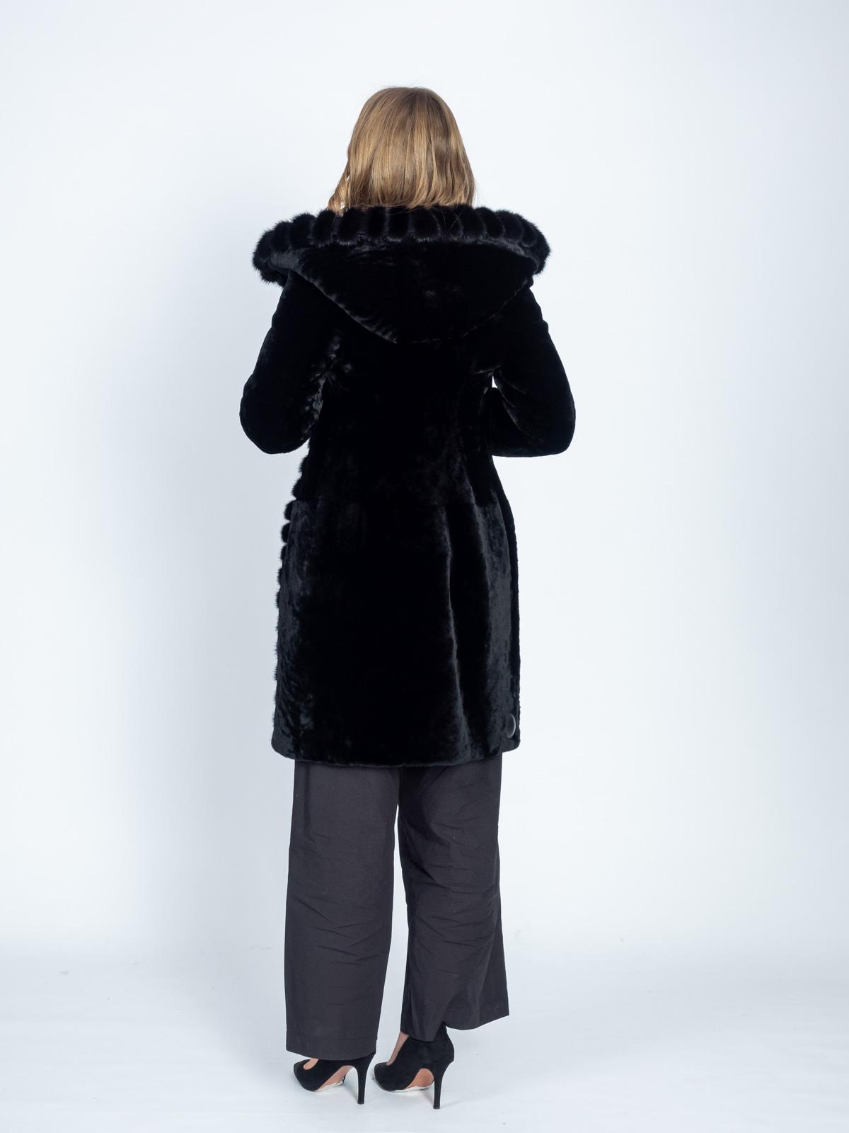 Шуба женская из меха овчины Simakhov 625/3