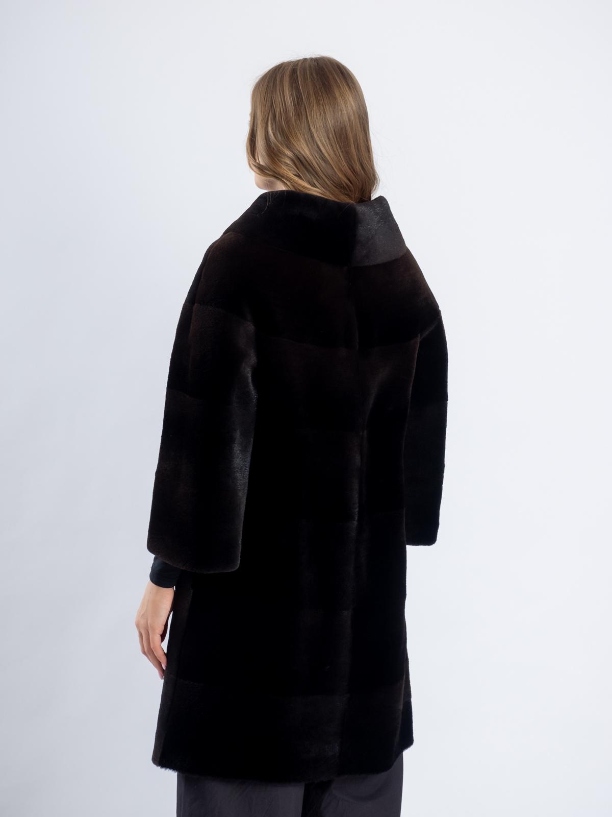 Шуба из меха нутрии Alex Шанель Блюз